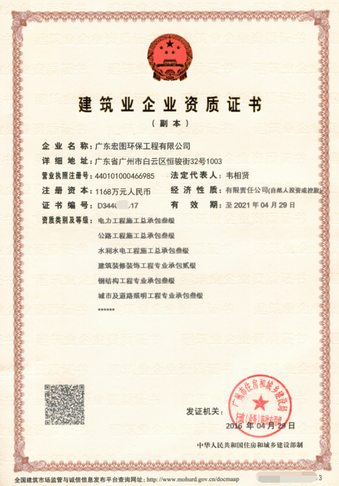  資質(zhì)證書